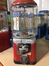 Vintage Oak Acorn Glass Globe Gumball Candy Nut Vending Machine To Restore
