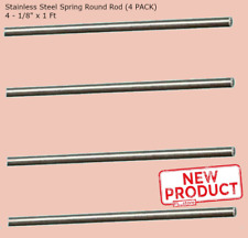 4 Pack 18 Dia X 1 Foot Stainless Steel Spring Round Rod Stock 302 Alloy New