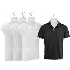 4 Pcs Male Mannequin Torso Dress Form Sewing Manikin With Metal Hook White