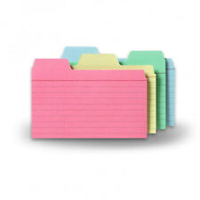 Find-it Tabbed Index Cards 3 X 5 Inches Assorted Colors 48-pack Ft07216