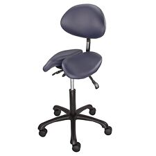 Jmu Ergonomic Split Seat Saddle Stool Rolling Chair Adjustable Height Backrest