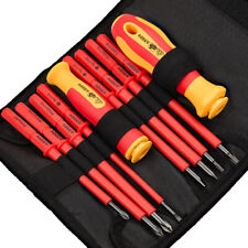 10-in-1 Electrician Insulated Screwdriver Set Magnetic Tip Slotted Phillips Tool