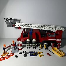 Playmobil Fire Engine Ladder Truck Firefighter 3879 Waccessories Light Work 