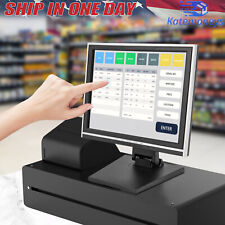 15 Touch Screen Lcd Display Monitor Touch Screen Cash Register W Stand