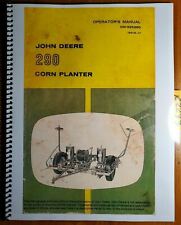 John Deere 290 Corn Planter Owners Operators Manual Om-b25260 J7 1067