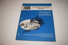 Ford 60 Rotary Hay Cutter Series 505 Owners Manual