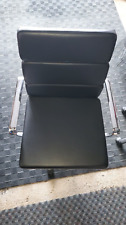 Pair Of Conference Chairs - Black Chrome - Local Pickup Only
