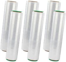 6 Rolls Hand Stretch Plastic Film Shrink Pallet Wrap 18 X 1500 Ft Heavy Duty