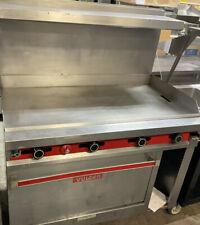 Used Vulcan 48 Range Griddle Top W Standard Oven Natural Gas