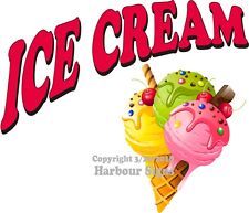 Ice Cream Decal Choose Your Size Logo Concession Food Truck Sign Sticker