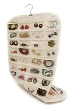 Double Side Storage 80 Pocket Hanging Jewelry Organizer Earring Display Bag