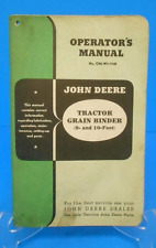 Vintage John Deere Tractor Grain Binder Operators Manual - Om-w5-1148