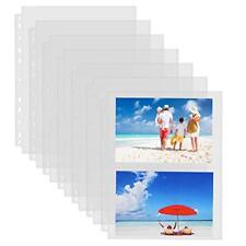 30 Pack Photo Holder Plastic Sleeves 3 Ring Binder Two Pockets Per Page 5 X7