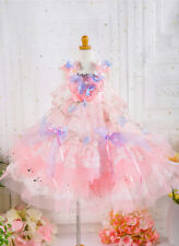 13 Dds Bjd Outfit Doll Clothes Lolita Sweet Pink Floral Full Dressheadwear Aod