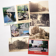 Newport Pa Postcard Lot Of 8 Perry County Center Square Bridge Market St.
