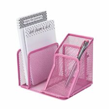 Mesh Desktop Organizer - Pink