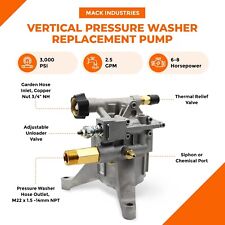 Mack Industries Vertical Pressure Washer Pump 78 Shaft 3000 Psi 2.5 Gpm
