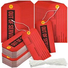 Out Of Service Tags Red Tags With Wire Maintenance Requiredtags With Cotton S...