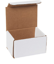 Pick Quantity 1-300 5x4x3 White Corrugated Mailer Small Folding Box Light Ship