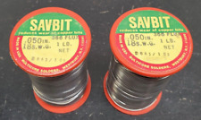 1 Vintage Nos 1 Lb Roll Of Savbit Multicore Solder-366 Flux 18 S.w.g.-.050 In