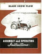 Ford Tractor Dearborn Front Mounted Blade Snow Plow 8n 2n 9n Owners Manual