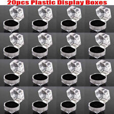 20pcsset Black Wholesale Mixed Plastic Crystal Lots Jewelry Ring Display Box J