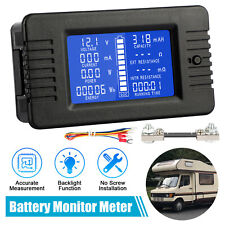 Lcd Digital Display Dc Battery Monitor Volt Meter 0-200v Voltmeter For Car Solar