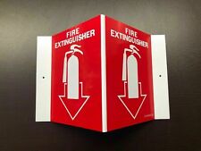 1-sign 5 X 6 3-d Rigid Plastic Angle Fire Extinguisher Picture Sign