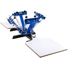 Vevor 4 Color 2 Station Silk Screen Printing Machine Press Equipment T-shirt Diy