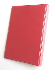 Linco Little 3-ring Red View-binder 8-12 X 5-12 Sheet Size 12-inch Round