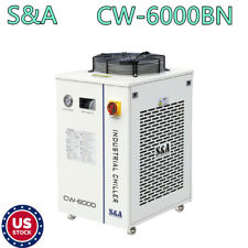 Usa 220v Sa Cw-6000bn Industrial Water Chiller For 22kw Cnc Spindle Cooling