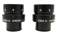 Pair Nikon Smz-u Uw20x15 Adjustable Diopter Microscope Eyepieces