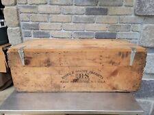 Antique Vintage Brown And Sharpe Wood Shipping Crate Providence R.i. Usa