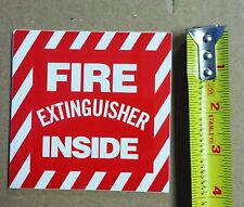  Fire Extinguisher Inside Sticker ...4 X 4 Self Adhisive Vinyl 