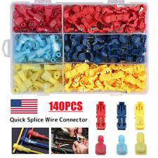 140pcs Quick Splice Scotch Lock T Tap Set Wire Crimp Cable Terminals Connectors