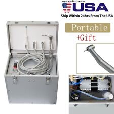 410w Mobile Dental Delivery Unit Suction System Oilless Air Compressor Suction
