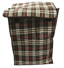 Folding Shopping Cart Liner Cover Rolling Utility Trolley Granny Basket Plaid