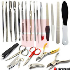 Manicure Pedicure Nail Grooming Set Cuticle Pusher Cleaner Spoon Gouge Podiatry