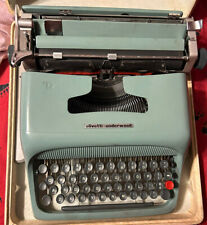 Vtg. Olivetti-underwood Studio 44 Manual Typewriter W Case Tested