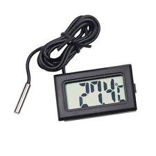 Mini Lcd Car Digital Thermometer Hygrometer Temperature Sensor Meter Gauge Black