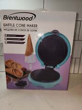Brentwood Appliances Waffle Cone Maker Blue New Open Box