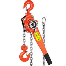 3 Ton Chain Lever Block Hoist Come Along Ratchet Lift 6600lbs 5ft Puller Pulley