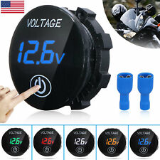 Dc 12v-24v Led Panel Digital Voltage Volt Meter Display Voltmeter Motorcycle Car