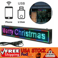 Led Sign 40x8 Scrolling Message Display Board 7color Programmable Sale