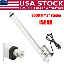 1500n Heavy Duty 12 High Speed Linear Actuator 330 Pounds Max Lift 12v Dc Motor