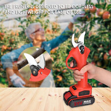 21v Cordless Electric Branch Scissors 30mm Pruning Shear Pruner Garden Cutter Us