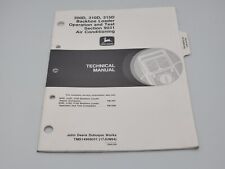 John Deere 300d Backhoe Loader Operation Test Section 9031 Air Technical Manual