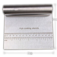 Portable Stainless Steel Dough Knife With Measuring Scale- Cake Pizza Cutter