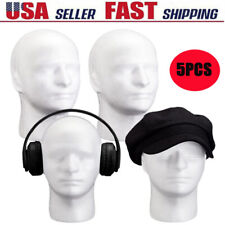 513 Male Styrofoam Mannequin Manikin Head Wig Hat Glasses Display Stand Holder