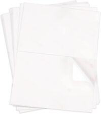 200 White Self Adhesive Shipping Labels Liked Half Sheet Self Adhesive Shipping